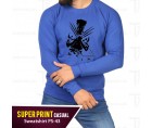 Super Print Casual Sweatshirt PS-43